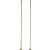 Gold Kitchen Island Three Light Metal and Seeded Glass Dimmable Chandelier With Clear Shades