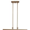 Gold Kitchen Island Two Light Metal Dimmable Chandelier With Gold Shades
