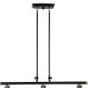 Black And Gray Kitchen Island Three Light Metal Dimmable Chandelier With Gray Shades