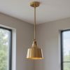 Gold Kitchen Island Metal Dimmable Chandelier With Gold Shades