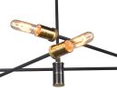 Bronze Sputnik Six Light Metal Chandelier