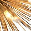 Gold Sputnik Twelve Light Metal Chandelier