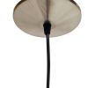 Brass Bulb Two Light Metal Chandelier