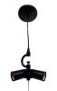Black Bulb Three Light Metal Chandelier