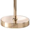 18" Gold Bedside Lamp With Novelty Shade