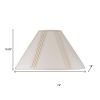 Off White Linen Pleated Empire Lamp Shade