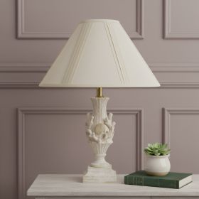 Off White Linen Pleated Empire Lamp Shade