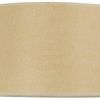 Tan Paper Plain Drum Lamp Shade
