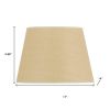 Tan Linen Plain Drum Lamp Shade