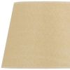 Tan Linen Plain Drum Lamp Shade