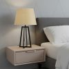 Tan Linen Plain Drum Lamp Shade