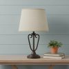 Light Brown Burlap Plain Drum Lamp Shade