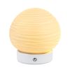 7" White Globe Desk Lamp With Globe Shade