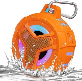 Bluetooth Shower Speaker, IPX7 Waterproof Portable Wireless Small Mini Speakers, Floating, 2000 mAh with RGB Light for Pool, Beach, Boat