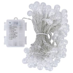 32.8Feet Globe String Lights Battery Powered Waterproof Decorative Fairy Lamp with 8 Lighting Modes Remote Control for Garden Lawn Patio