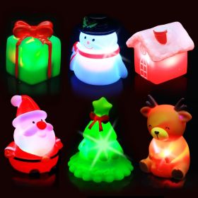 Christmas Bath Toys for Toddlers 1-3: 6 Packs Light-Up Floating Baby Toddler Kids Bath Toys Set for Boys & Girls Christmas Birthday Xmas Gifts -