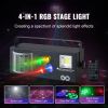 Stage Lights, 4 in 1 RGB Party Lights, LED Pattern Strobe Light