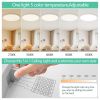 16inch Flush Mount Ceiling Light, 32W 3520LM 5CCT Selectable, Dimmable LED Ceiling Light Fixture for Kitchen Bedroom Living Room